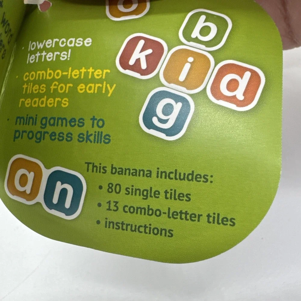 My First Bananagrams Word Tile Game Young Reading Skills Letters Educational New